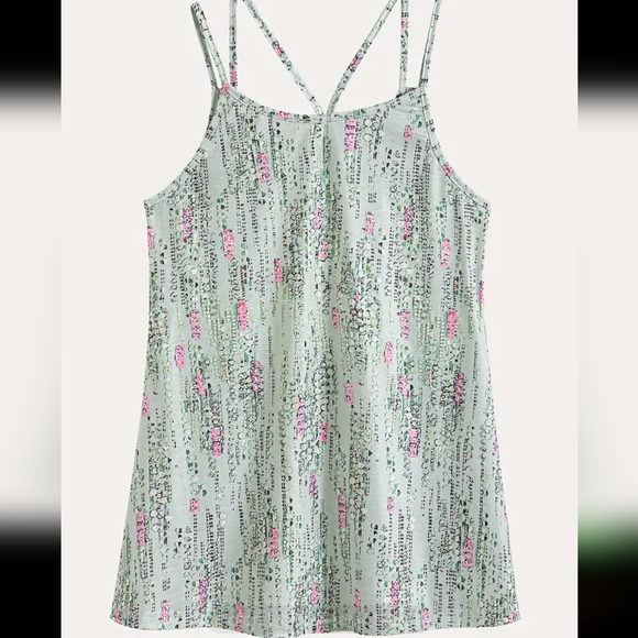 Nwt Green Print Top Size M/8-10 - Picture 2 of 5